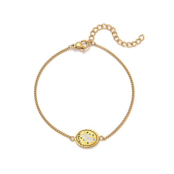 Flower Series Titanium Steel Retro Exquisite Electroplated Jewelry Necklace Bracelet For Women