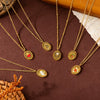 Flower Series Titanium Steel Retro Exquisite Electroplated Jewelry Necklace Bracelet For Women
