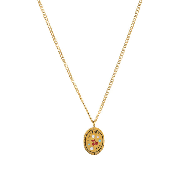Flower Series Titanium Steel Retro Exquisite Electroplated Jewelry Necklace Bracelet For Women