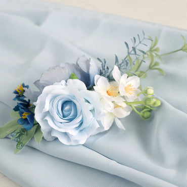 Bride Bridesmaid Wedding Wrist Flower Corsage Simulation Flower Jewelry