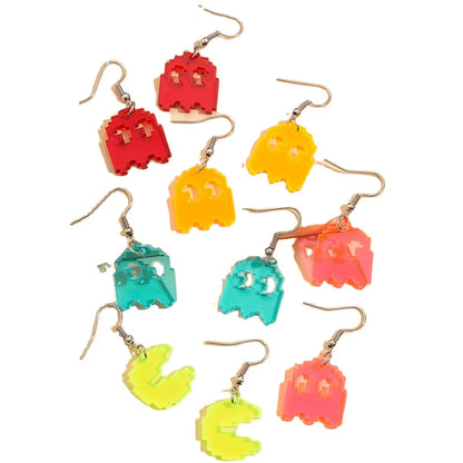 Fluorescent Cartoon Little Devil Earrings 5 Pairs