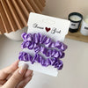 Fluorescent Color Cloth Scrunchie Hair Ring Natural Style Elastic Hair Tie For Girls Spring Summer All Match Hair Accessory