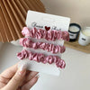 Fluorescent Color Cloth Scrunchie Hair Ring Natural Style Elastic Hair Tie For Girls Spring Summer All Match Hair Accessory
