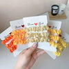 Fluorescent Color Cloth Scrunchie Hair Ring Natural Style Elastic Hair Tie For Girls Spring Summer All Match Hair Accessory