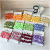 Fluorescent Color Cloth Scrunchie Hair Ring Natural Style Elastic Hair Tie For Girls Spring Summer All Match Hair Accessory