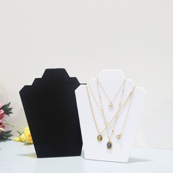 Folding Jewelry Rack Flannel Splicing Highend Portrait Style For Jewelry Display