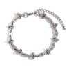 Foot Accessories Stainless Steel Plated Coffee Bean Knotted Splicing Handmade Geometric Anklet For Women