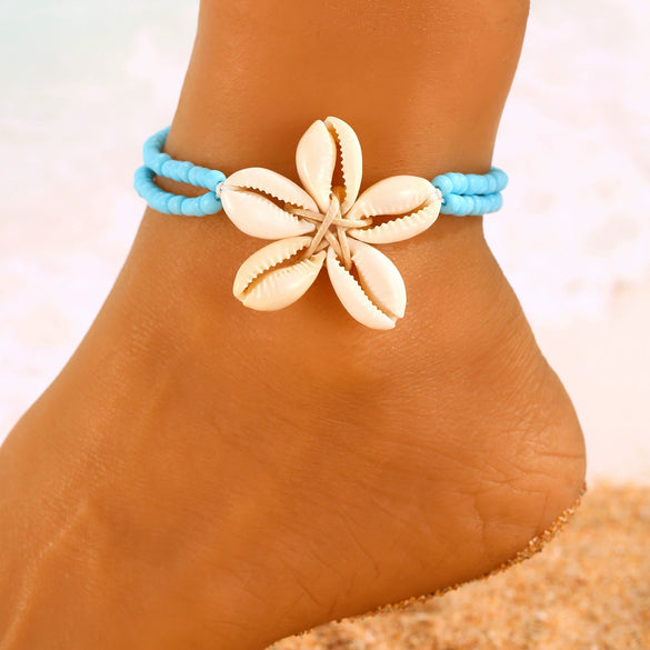 Foot Chain Plastic Resin Animal Zodiac Style Bohemian Vacation Soft Pottery Pendant Multilayer Elastic