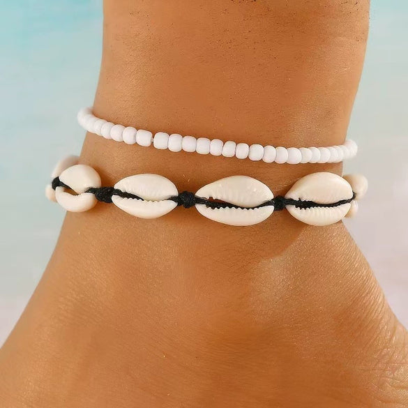 Foot Chain Plastic Resin Animal Zodiac Style Bohemian Vacation Soft Pottery Pendant Multilayer Elastic