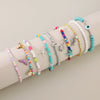 Foot Chain Plastic Resin Animal Zodiac Style Bohemian Vacation Soft Pottery Pendant Multilayer Elastic