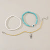 Foot Chain Plastic Resin Animal Zodiac Style Bohemian Vacation Soft Pottery Pendant Multilayer Elastic