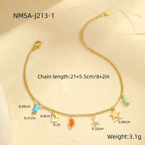 Foot Chain Stainless Steel Geometric Style Marine Holiday Accessories