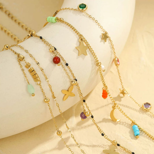 Foot Chain Stainless Steel Geometric Style Marine Holiday Accessories