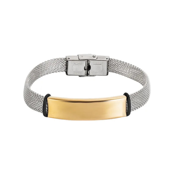 Foreign Trade Men'S Business Stainless Steel Bracelet Couple DIY Gift Engraving Bracelets Personalized Bracelet