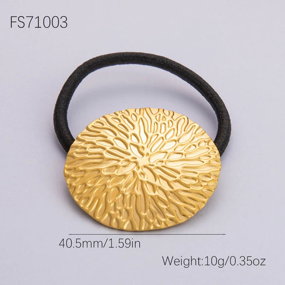 Forged Hair Band Pendant With Large Flower Ocean Series Simple Ball Design