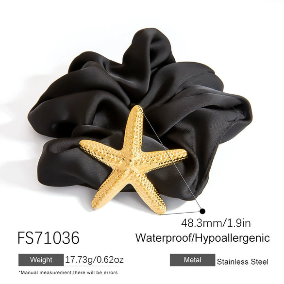 Forged Hair Band Pendant With Large Flower Ocean Series Simple Ball Design