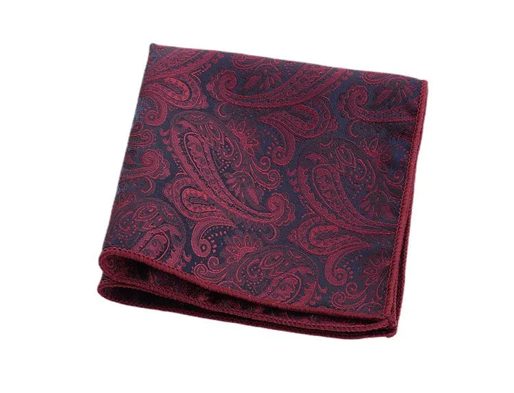 Formal Paisley Polyester Unisex Pocket Square 1 Piece