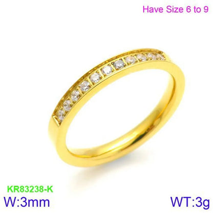 Titanium Steel 18K Gold Plated Korean Style Plating Geometric