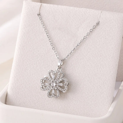 Four Leaf Clover Titanium Steel Wholesale Pendant Necklace