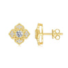 Fourleaf Clover Moissanite 925 Sterling Silver Earrings For Female