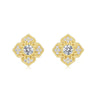 Fourleaf Clover Moissanite 925 Sterling Silver Earrings For Female