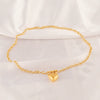 Fragrance Jewelry Titanium Steel Ushaped Heart Clavicle Necklace With Electroplating