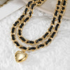 Fragrance Necklace Alloy Velvet Bamboo Chain Heart Shape Electroplating For Women
