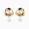 French Style Irregular Metal Pearl Plating Gold Plated Women'S Drop Earrings