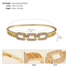 French Style Modern Style Classic Style Love Round Square Rhinestones Zircon Alloy Copper Wholesale Bangle