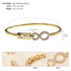 French Style Modern Style Classic Style Love Round Square Rhinestones Zircon Alloy Copper Wholesale Bangle