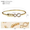 French Style Modern Style Classic Style Love Round Square Rhinestones Zircon Alloy Copper Wholesale Bangle