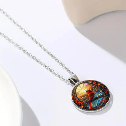 French Style Streetwear Bird Alloy Inlay Glass Unisex Pendant Necklace