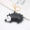 Freshbaked Cartoon Animal Keychain Pendant In Multicolor Pu Leather With Printing Of Little Bear Pig Small Animal
