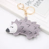 Freshbaked Cartoon Animal Keychain Pendant In Multicolor Pu Leather With Printing Of Little Bear Pig Small Animal