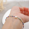 Freshwater Pearl Anklet Geometric Pattern Simple Style For Women