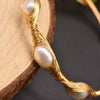 Freshwater Pearl Bracelet Retro Wirewrapped Electroplating