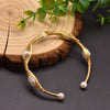 Freshwater Pearl Bracelet Retro Wirewrapped Electroplating