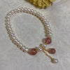 Freshwater Pearl Bracelet With Elastic Cord Irregular Shape Minimalist Design