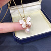 Freshwater Pearl Butterfly Pendant Jewelry Set