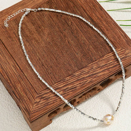 Freshwater Pearl Copper 18K Gold Plated Beaded Irregular Necklace