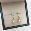 Freshwater Pearl Drop Shape Pendant Earrings