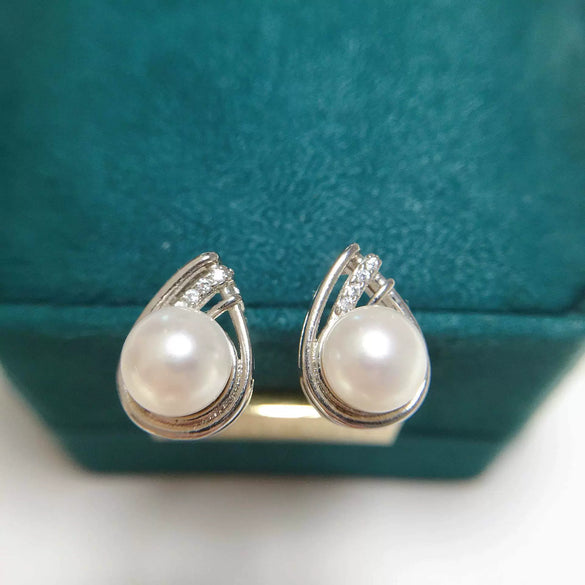 Freshwater Pearl Dropshaped Earrings For Women
