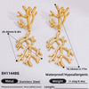 Freshwater Pearl Earrings And Marine Elements Starfish Conch Necklace In Stainless Steel With Electroplated 18K Real Gold Opening Ring For Women
