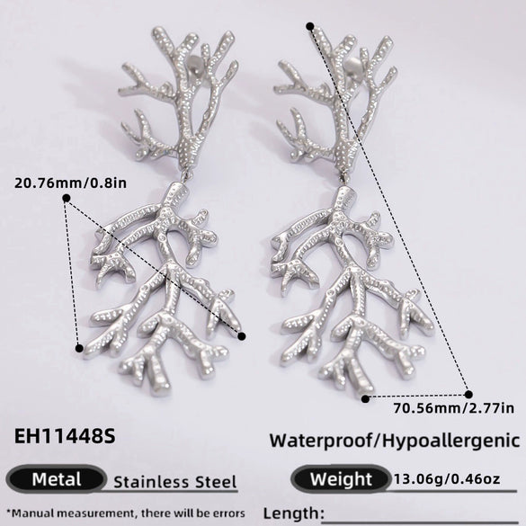 Freshwater Pearl Earrings And Marine Elements Starfish Conch Necklace In Stainless Steel With Electroplated 18K Real Gold Opening Ring For Women