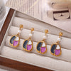Freshwater Pearl Earrings Electroplated Fashion Style For Women