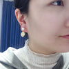 Freshwater Pearl Earrings S925 Sterling Silver 18K Goldfilled Oblate Round Hshape White Butterfly Motherofpearl For Women