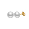 Freshwater Pearl Earrings 925 Silver Geometric Fashion Elegant Electroplated