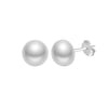 Freshwater Pearl Earrings 925 Silver Geometric Fashion Elegant Electroplated
