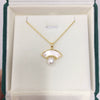 Freshwater Pearl Fanshaped Shell Pendant Stud Earrings Set Wholesale