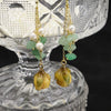 Freshwater Pearl Flower Shaped Earrings With Electroplating And Pastoral Style